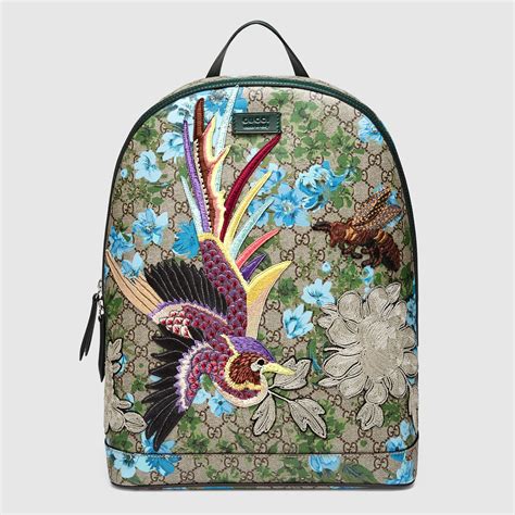 gucci give back|gucci print backpack for men.